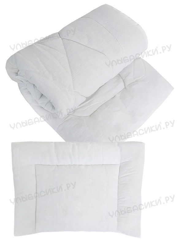 Набор подушка + одеяло в кроватку для новорожденных