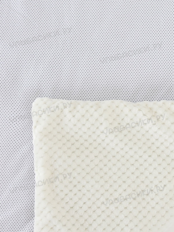Одеяло на выписку ВЕЛСОФТ + ТРИКОТАЖ с лентой (95 х 95)