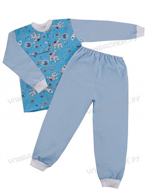 Купить пижама на кнопках для мальчика (футер) р.26,28,30,32,34  оптом от производителя