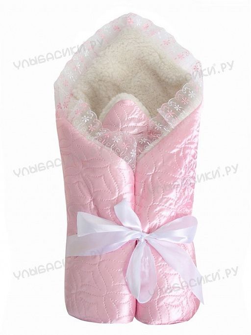 Купить одеяло на выписку атлас + мех с лентой (95 х 95)    оптом от производителя